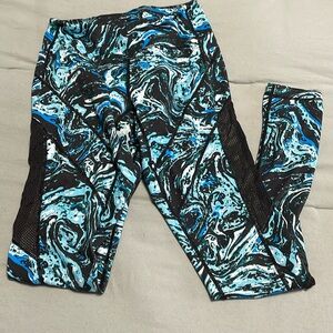 Zella Starry Night Mesh panel leggings